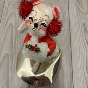 Annalee Ice Skating Christmas Mouse